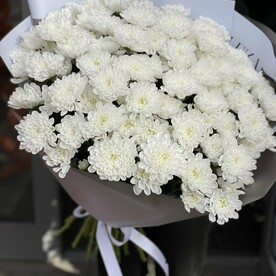 Букет из 11 кустовых хризантем