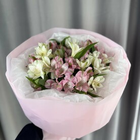 Альстромерия, Упаковка, Открытка, Аквабокс, Транспортировочная коробка
