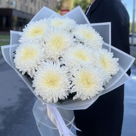 Букет из 9 хризантем магнум