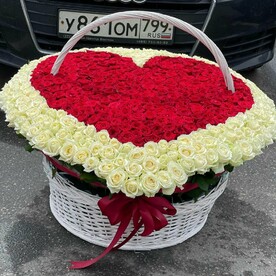 Роза, Флористическая губка, Корзина
