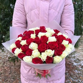 Микс из 51 розы