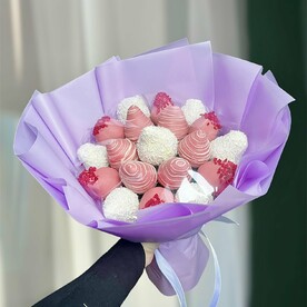 Букет из клубники в шоколаде 19 шт