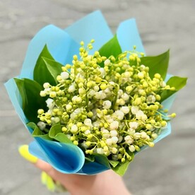 Мини букет из ландышей. Букет комплимент. Живые цветы