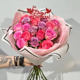 Букет для учителя из 17 эквадорских роз