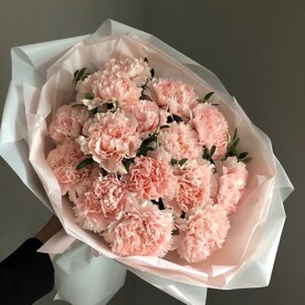 Букет из розовых диантусов