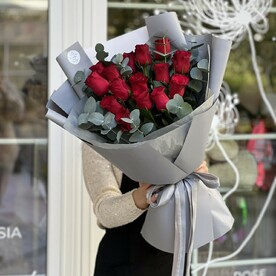 Букет из 11 красные розы 60 см