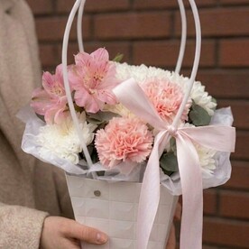 Эвкалипт, Диантус, Хризантема, Альстромерия