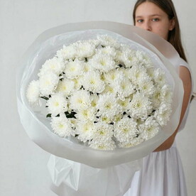 Букет 15 кустовых хризантем