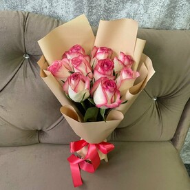 Букет из 9 роз Джумилия  (50 см )