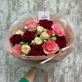 Микс из 3-х видов роз