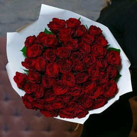 51 бордовая роза