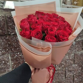 Букет из 25 кенийских роз