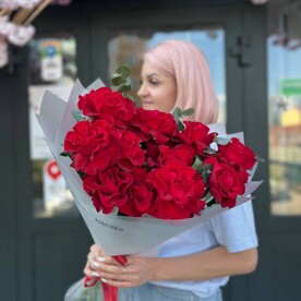 Букет из 15-ти французских роз