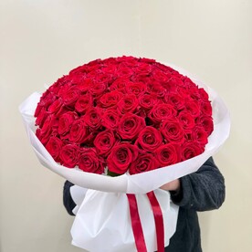 101 красная роза