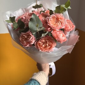Букет джульетта и эвкалипт