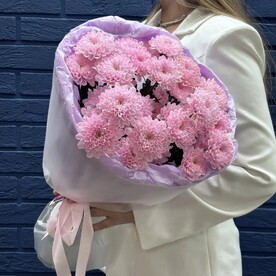 Букет из 5 кустовых хризантем