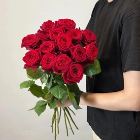⭐⭐⭐⭐⭐Букет "Фактор" 15 красных роз