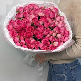 ⭐⭐⭐⭐⭐Букет "Фэнтези" 25 пионовидных кустовых роз