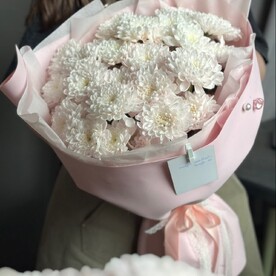Букет с открыткой