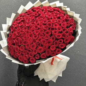 Огромный букет роз
