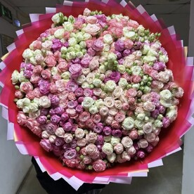 Кустовые розы пионовидные
