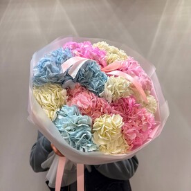Нежный букет из 15 Колумбийских Гортензий 💓