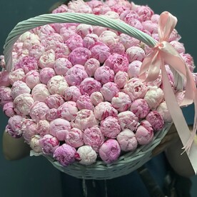 151 Пион Сара в корзине 💕