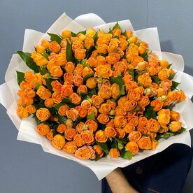 Роза кустовая пионовидная