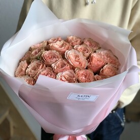 Роза кахала шт, Пленка матовая розовая шт, шт