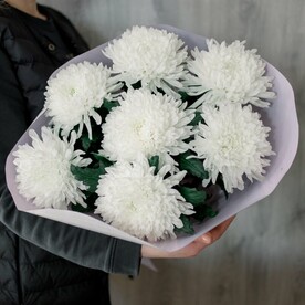 Букет одноголовых хризантем