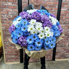 Охапка кустовых хризантем