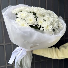 Букет из 9 кустовых хризантем