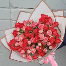 Микс кустовых роз