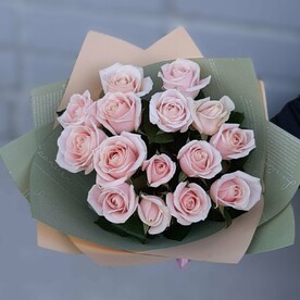 Букет нежно-розовых роз