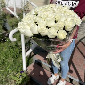 51 Белая Элитная Роза