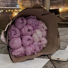 Пион, Крафт, Открытка