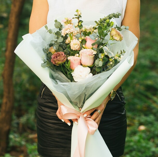 Букет цветов Амаретто за 7016₽ с доставкой в Москве от Flowers koketka на Flawery
