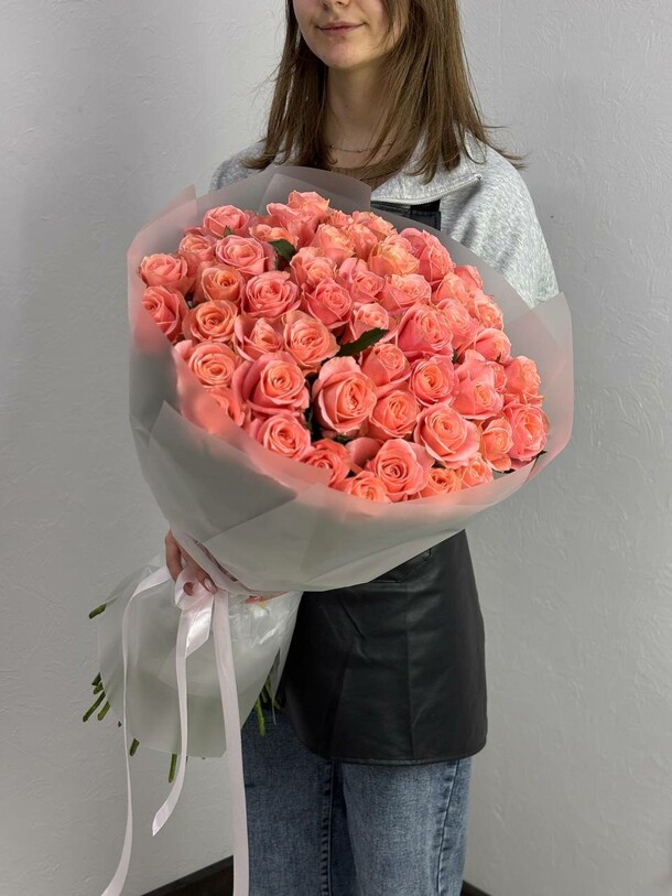 Букет цветов 51 роза за 26600₽ с доставкой в Москве от Flora K на Flawery