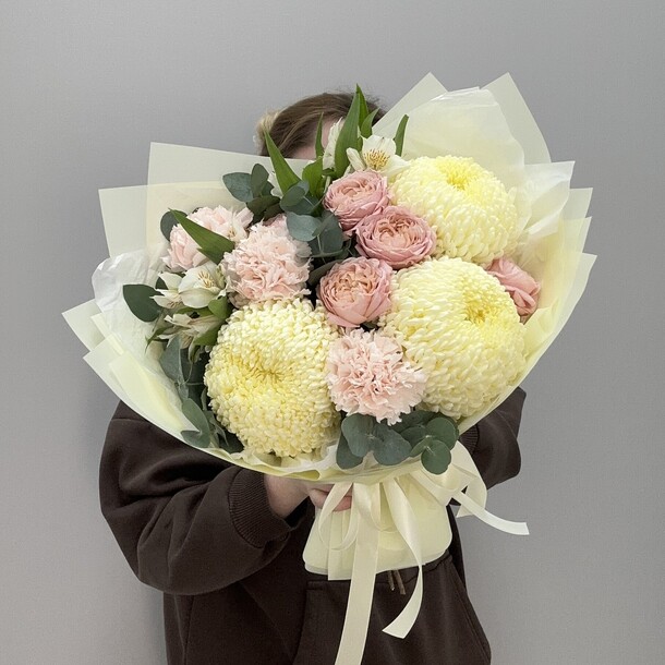 Букет «лимонный щербет» 💛 за 6890₽ с доставкой в Москве от Boom Bouquet на Flawery