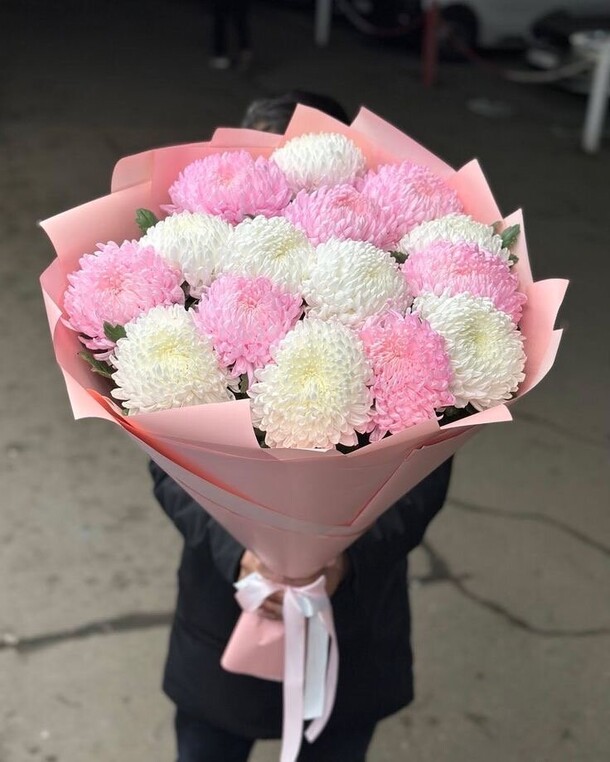 Букет цветов Хризантема бигуди 15 за 11347₽ с доставкой в Москве от Flowers heaven на Flawery