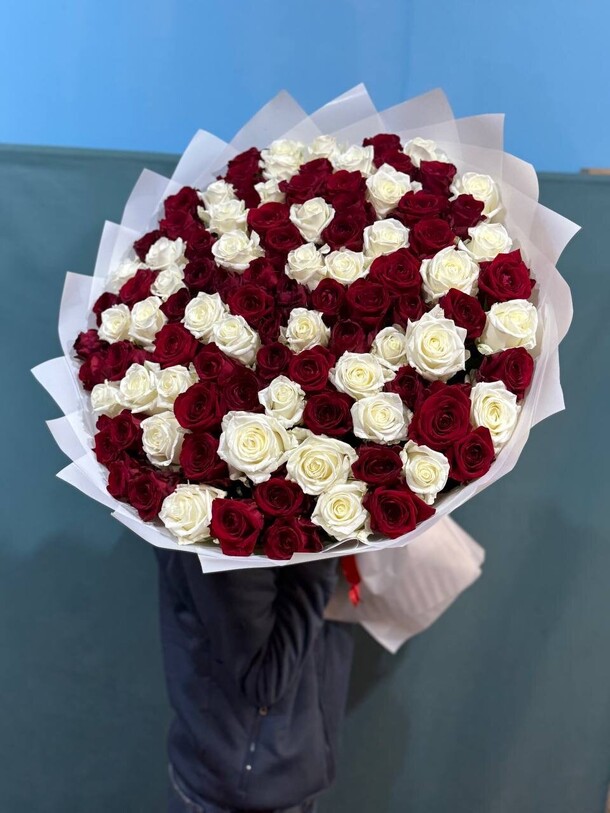 Букет из роз за 47273₽ с доставкой в Москве от Цветы всем на Flawery