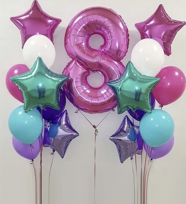 Воздушные шары на 8 марта за 7650₽ с доставкой в Москве от Balloons_flowers_moscow на Flawery