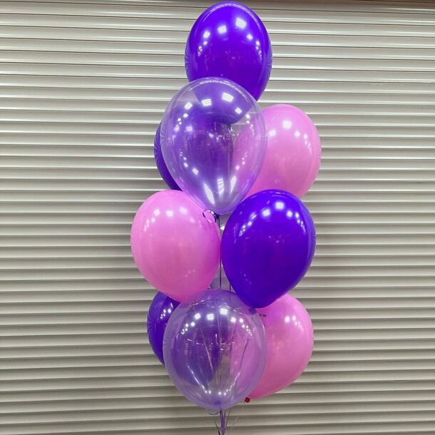 Воздушные шары розовый фиолет 10 шт за 2650₽ с доставкой в Москве от Balloons_flowers_moscow на Flawery