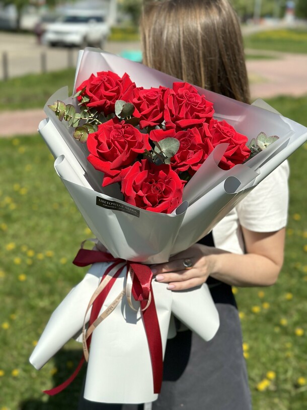 Ажурные розы, артикул F1205497 - 8038 рублей, доставка по городу. Flawery - доставка цветов