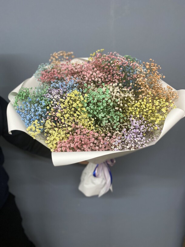 Букет цветов Радужный букет за 10800₽ с доставкой в Москве от Mary Flowers на Flawery