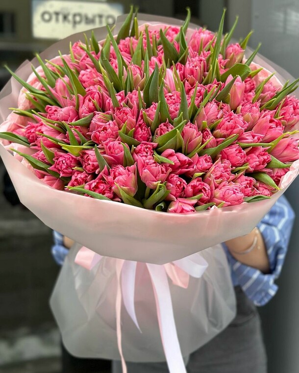 Букет цветов Тюльпан 101 за 31580₽ с доставкой в Москве от LILI FLOWERS на Flawery