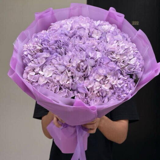 Букет из гортензии за 13377₽ с доставкой в Москве от LILI FLOWERS на Flawery