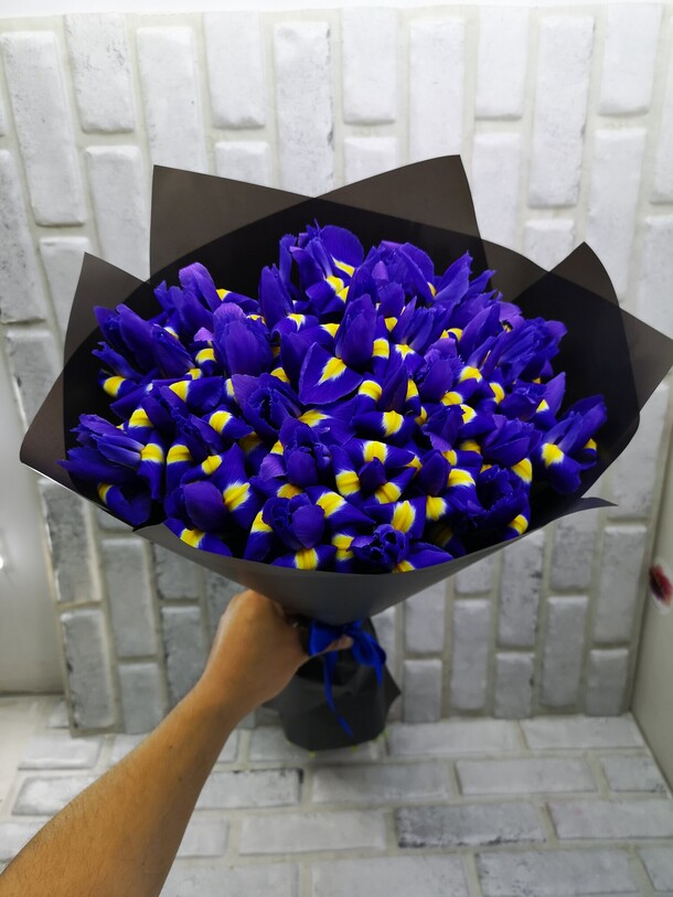 Букет цветов Ирисы за 7062₽ с доставкой в Москве от GOLDEN ROSE на Flawery