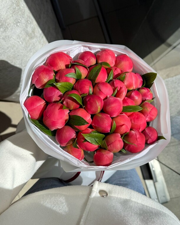 Букет цветов Королевские пионы за 35304₽ с доставкой в Москве от GOLDEN ROSE на Flawery