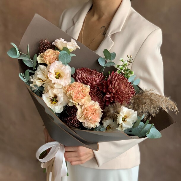 Букет цветов Соната осени за 7420₽ с доставкой в Москве от Mango la fiori на Flawery